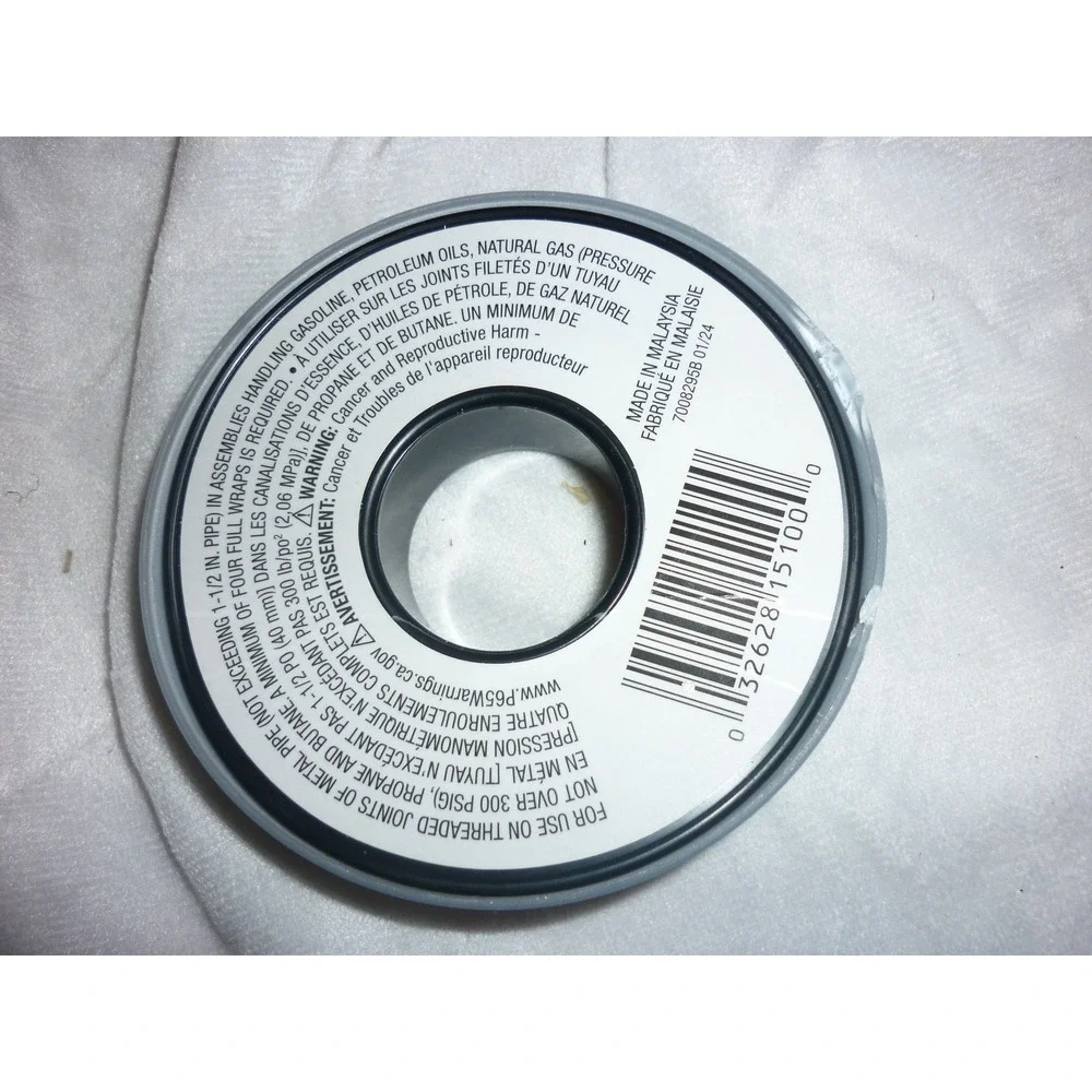 Hercules Megatape 1/2 Inch‎ x 1000 Inch PTFE Pipe Thread Seal Tape 15100